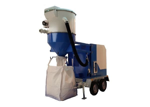 Vacuümunit Diesel Aanhangwagen huren rentimo BigBag