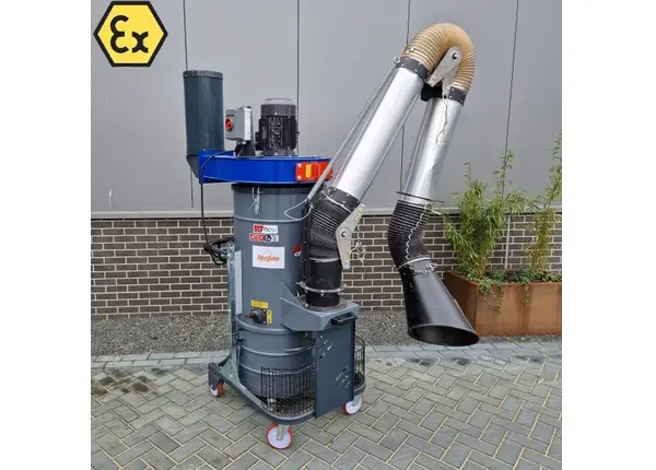 ATEX Afzuigunit 2,2 kW Rentimo industriële stofzuiger huren met afzuigarm