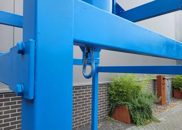 Big Bag hangsysteem m handig stof af te vangen van Cycloon voorafscheider