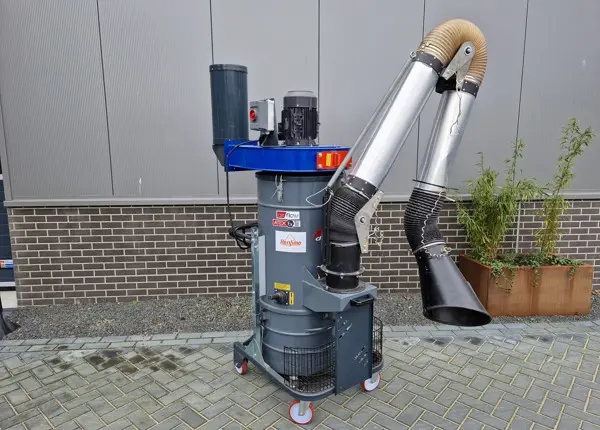 ATEX Afzuigunit 4 kW Rentimo industriële stofzuiger huren arm