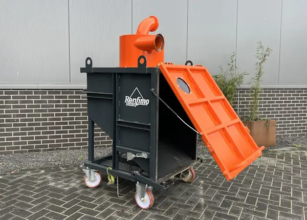 cycloon voorafscheider 600 liter huren open